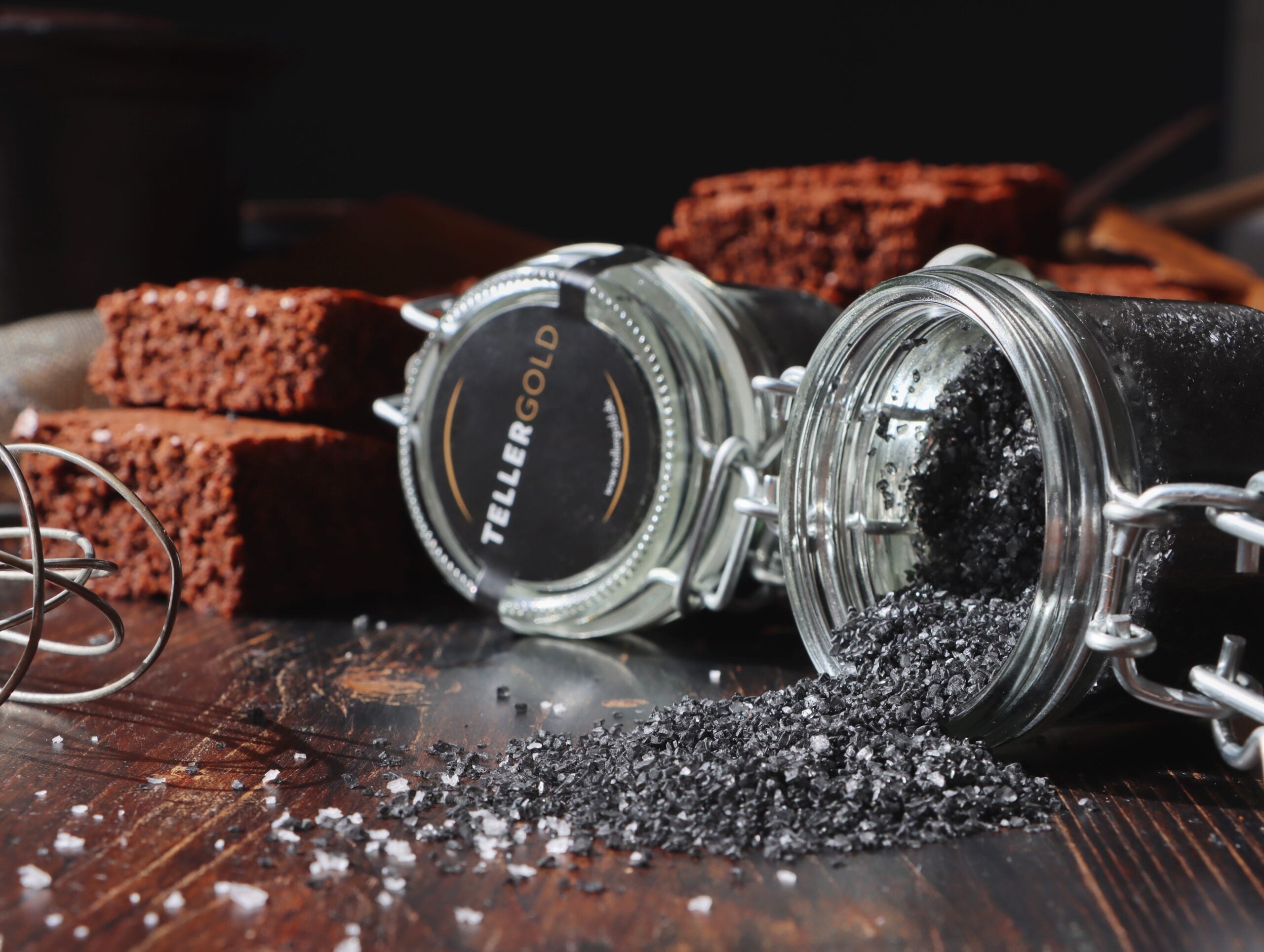 Tellergold Schwarzes Hawaiisalz im Dekorglas 100 g