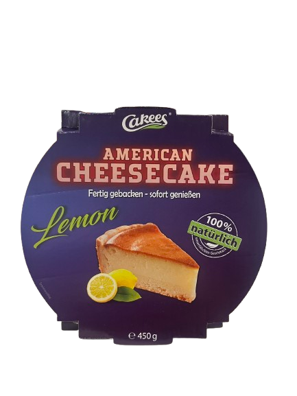 Cakees American Lemon Cheesecake 450 g - gebacken und sofort verzehrfertig