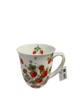 Porzellan Becher "Erdbeeren"