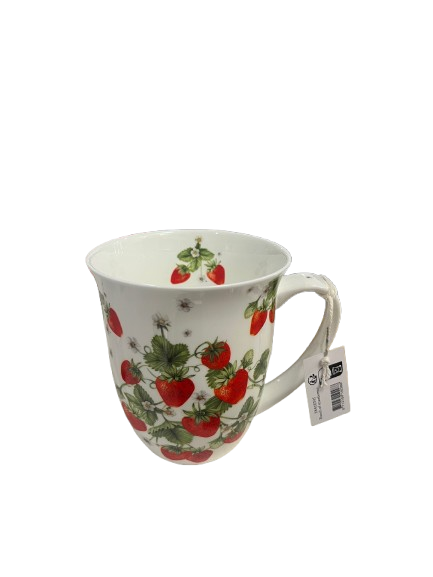 Porzellan Becher "Erdbeeren"