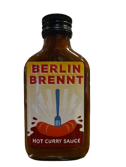 Crazy Bastard Berlin Brennt - Scharfe Chilisauce mit Curry 100 ml