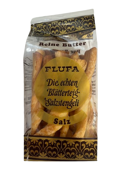 Schweizer Blätterteigstangen mit Salz 125 g