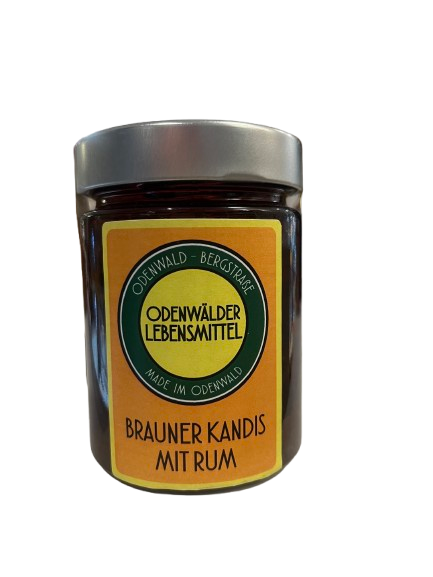 Brauner Kandiszucker mit Rum 250 ml