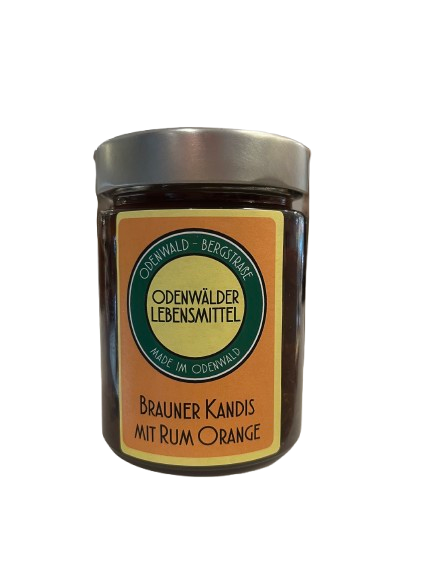 Brauner Kandiszucker mit Rum & Orange 250 ml