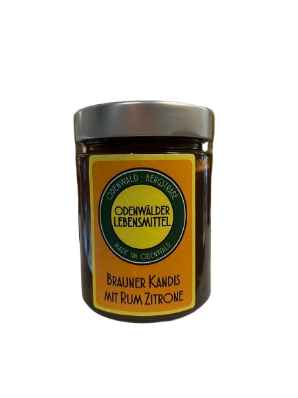 Brauner Kandiszucker mit Rum & Zitrone 250 ml