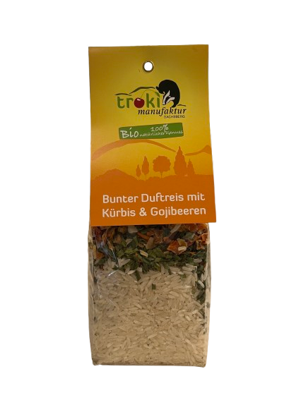 Troki Bunter Duftreis mit Kürbis und Gojibeeren 250 g