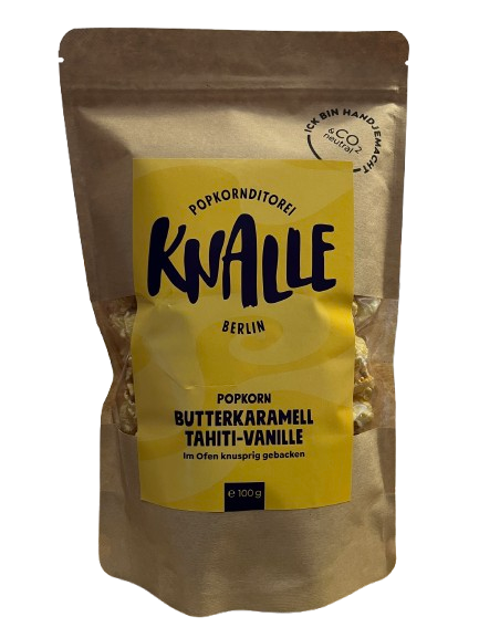 Knalle Popkorn Butterkaramell Tahiti-Vanille 100 g