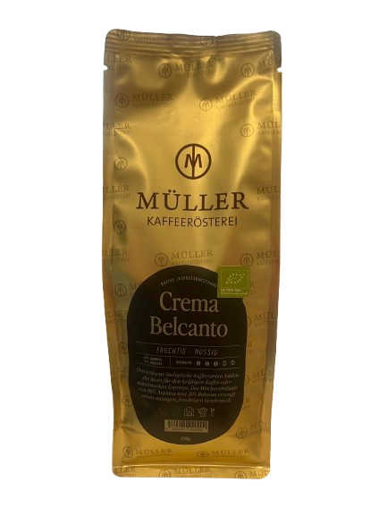 Müller Kaffeerösterei Crema Belcanto - ganze Bohnen Bio