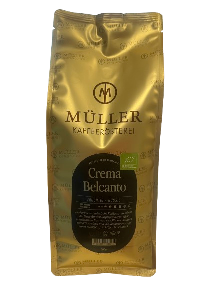 Müller Kaffeerösterei Crema Belcanto - ganze Bohnen Bio