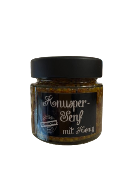 Mannheimer Stadthonig Knuspersenf mit Honig 115 ml