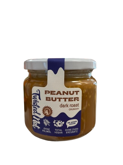 Twisted Nut Erdnussbutter Dark Roast - crunchy 300 g