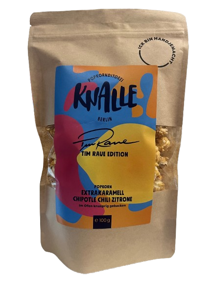 Knalle Popkorn Extra Karamell Chipotle Chili Zitrone - Edition Tim Raue 100 g