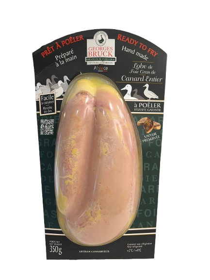 Georges Bruck Foie Gras de Canard Entier - Entenleber Pâté - zum Braten geeignet