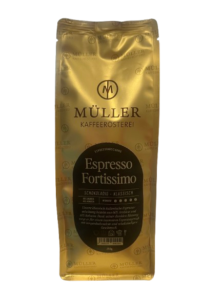 Müller Kaffeerösterei Espresso Fortissimo - ganze Bohnen