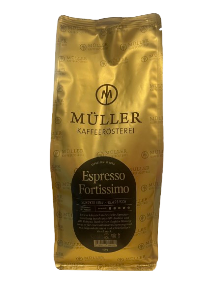 Müller Kaffeerösterei Espresso Fortissimo - ganze Bohnen