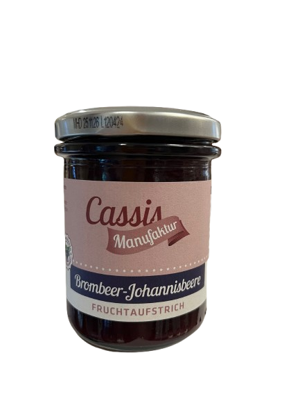 Cassismanufaktur Fruchtaufstrich Brombeere - Johannisbeere 220 g