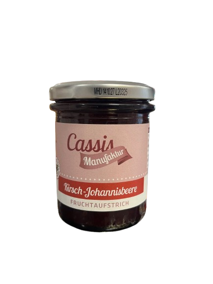 Cassismanufaktur Fruchtaufstrich Kirsche - Johannisbeere 220 g