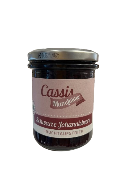 Cassismanufaktur Fruchtaufstrich Schwarze Johannisbeere 220 g