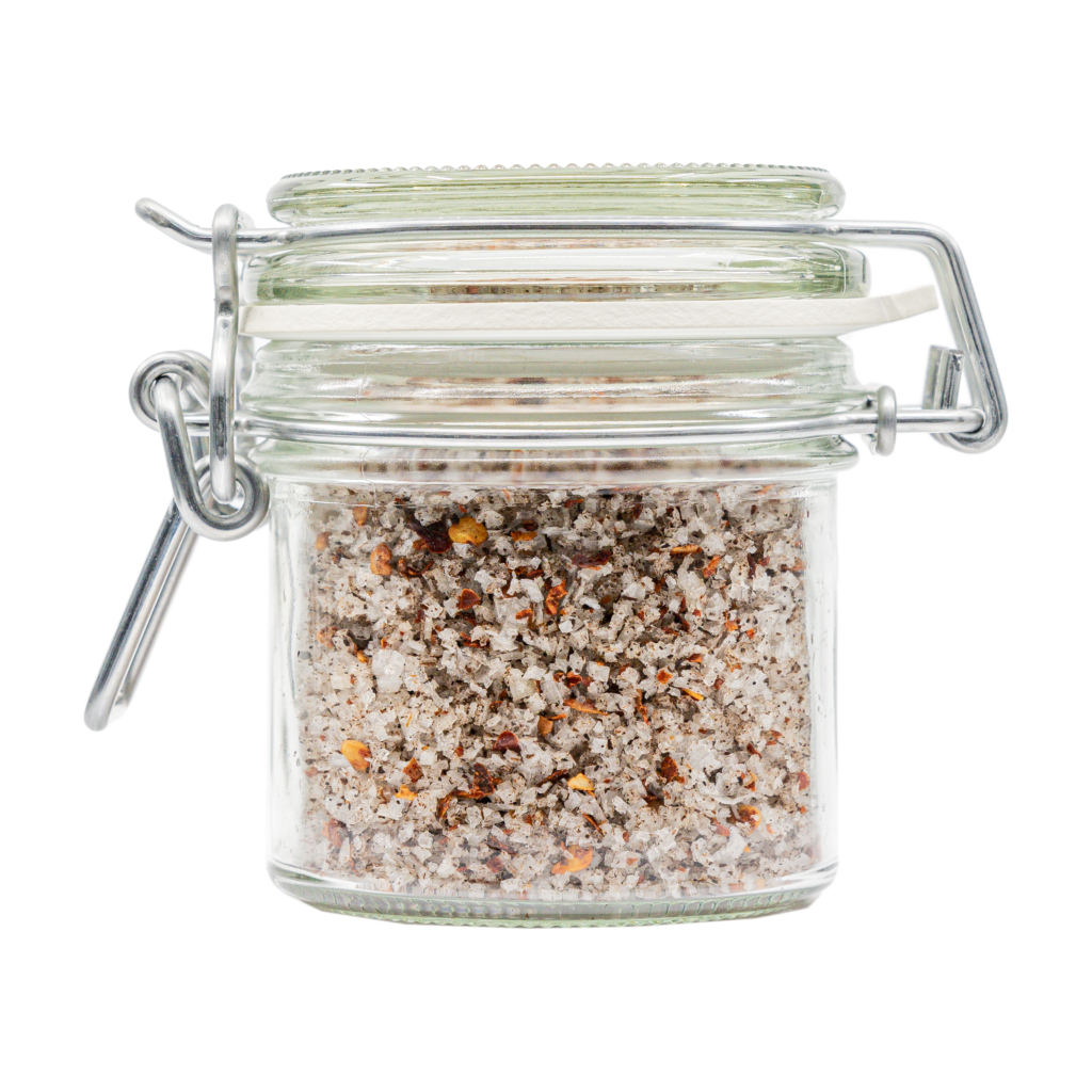 Tellergold Fleur de Sel mit Chili & Vanille 70 g im Dekorglas