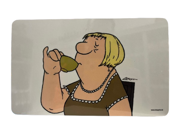 Frühstücksbrettchen "Loriot Frau"