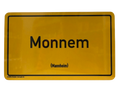 Frühstücksbrettchen "Monnem - Ortsschild"
