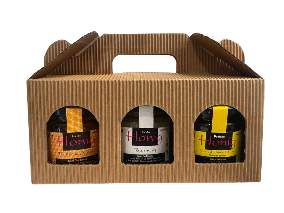 Geschenkset "Regionaler Honig" 3 x 250 g