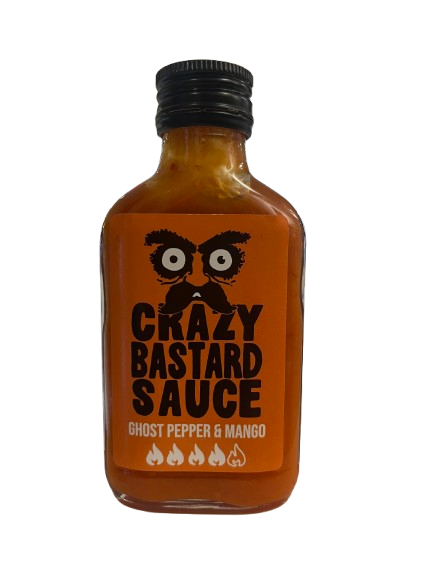 Crazy Bastard Sehr Scharfe Chilisauce Ghost Pepper & Mango 100 ml