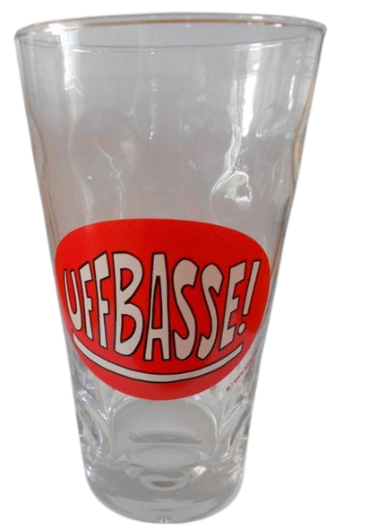 Dubbeglas "Uffbasse!" 0,5 l