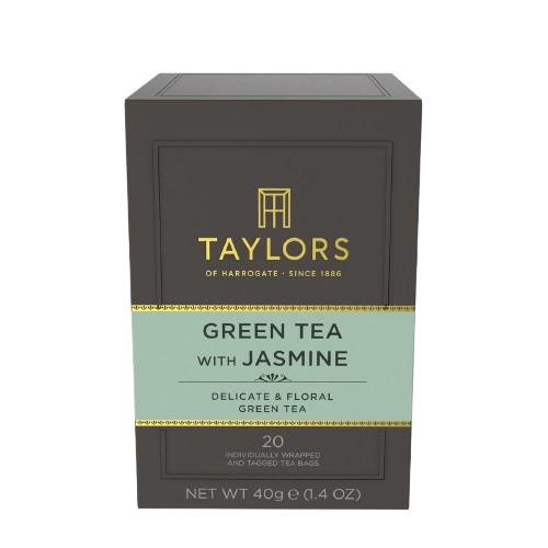 Taylors of Harrogate Grüner Tee mit Jasmin Teebeutel 40 g
