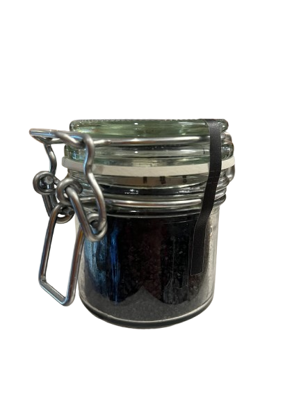 Tellergold Schwarzes Hawaiisalz im Dekorglas 100 g