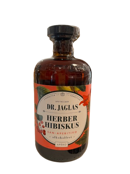 Dr Jaglas Herber Hibiskus alkoholfreier Apéro 0,5 l