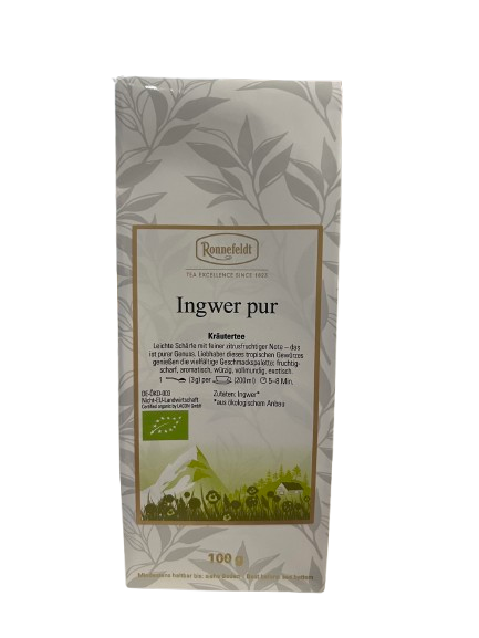 Ronnefeldt Tee Ingwer pur Bio 100 g