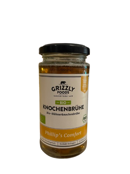 Grizzly Foods Bio Hühnerknochenbrühe "Phillip's Comfort" 240 ml