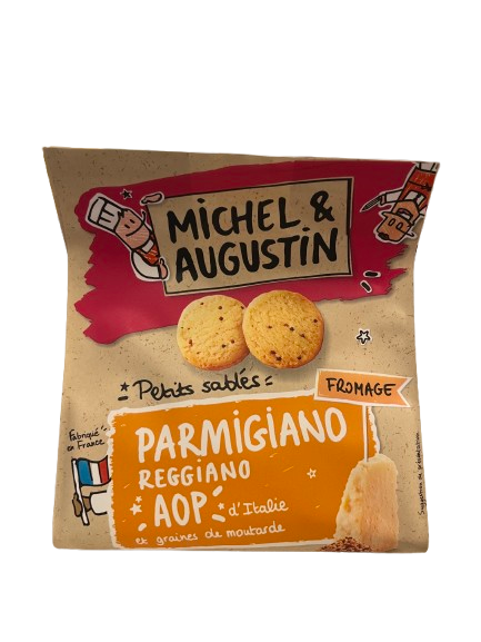 Michel & Augustin Butterkekse herzhaft mit Parmigiano Reggiano AOP und Senfkörnern 100 g
