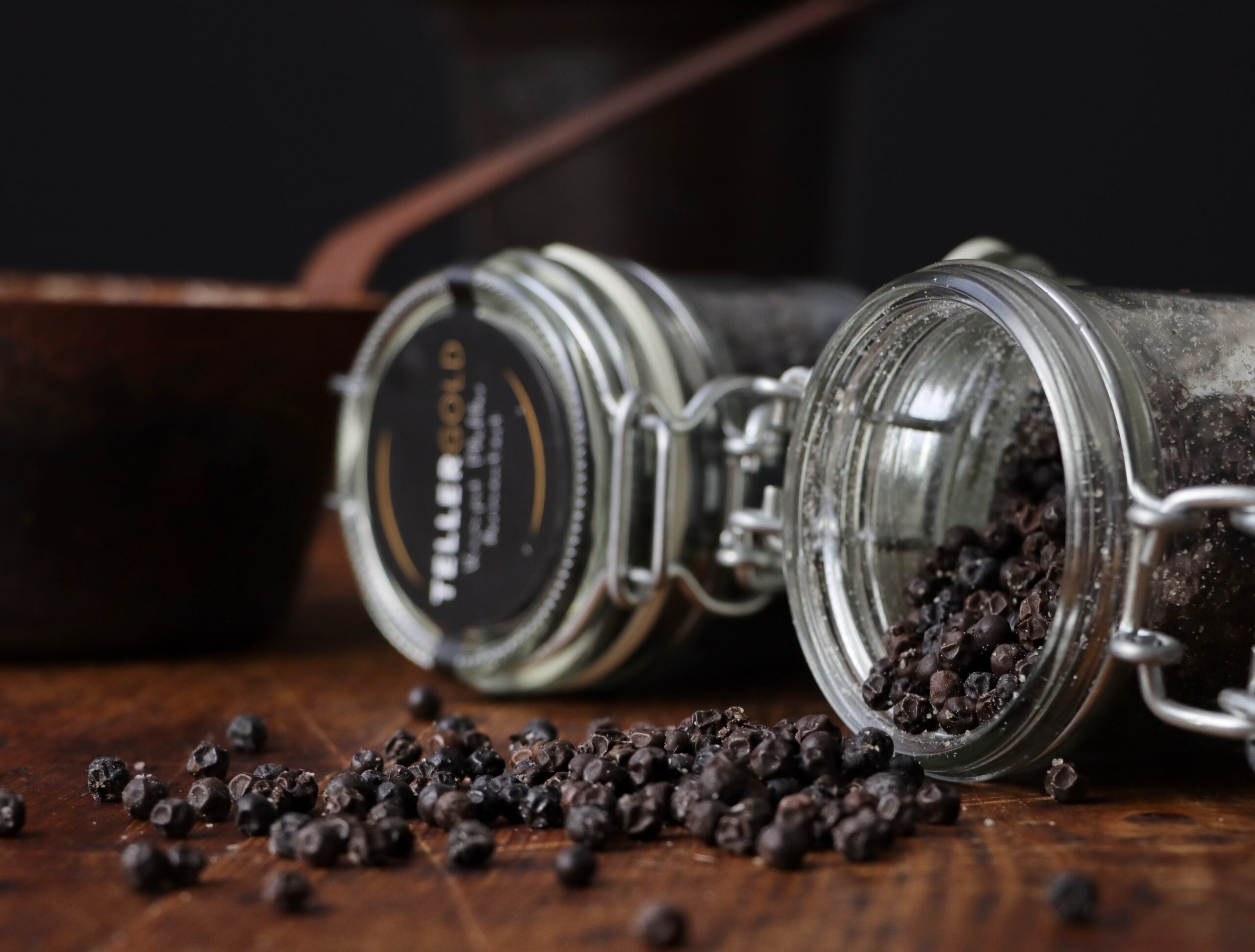 Tellergold Fermentierter Kampot Pfeffer 45 g im Dekorglas