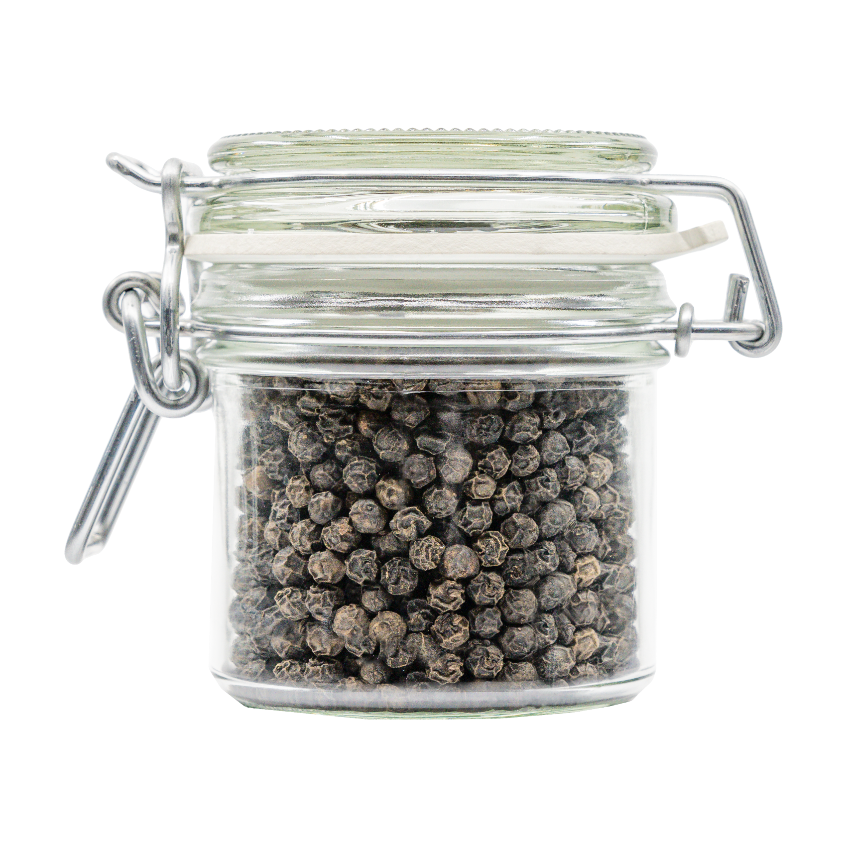 Tellergold Schwarzer Kampot Pfeffer 60 g im Dekorglas