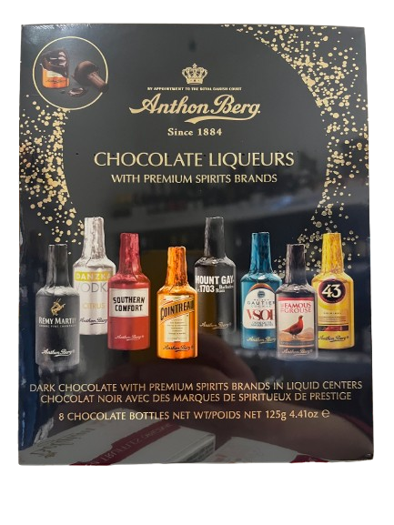 Anthon Berg mit Likör gefüllte Schokoladenfläschchen 125 g