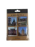 Magnet 4er Set "Mannheimer Sehenswürdigkeiten"