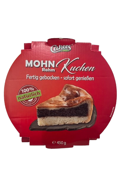Cakees Mohnkuchen 450 g - gebacken und sofort verzehrfertig