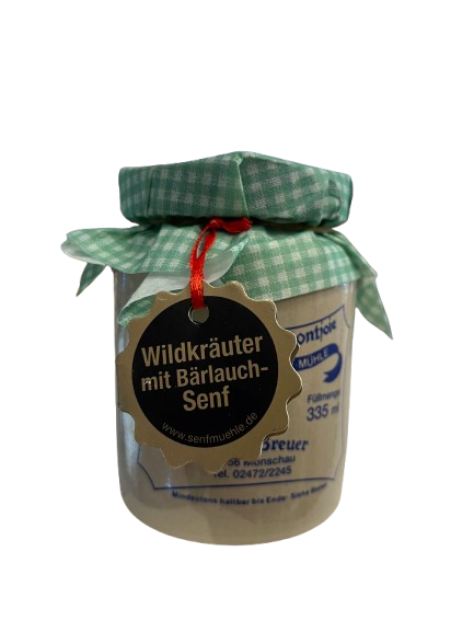 Senfmühle Monschau Wildkräuter Senf mit Bärlauch
