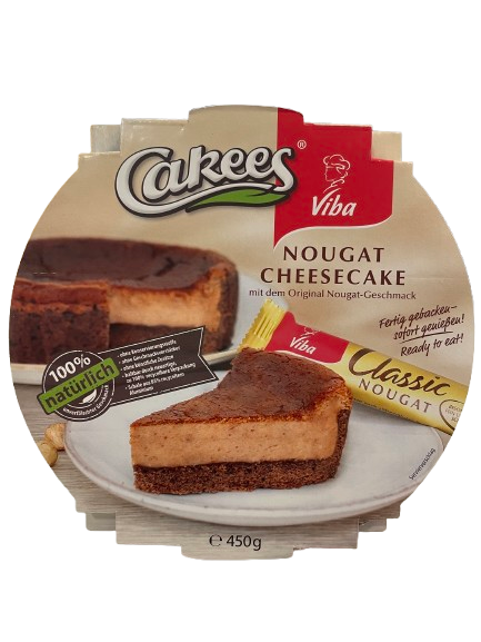 Cakees Nougat Cheesecake 450 g - gebacken und sofort verzehrfertig