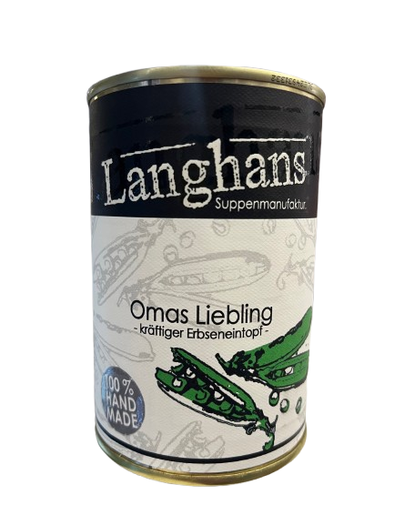 Langhans Erbseneintopf "Omas Liebling" 400 ml - 100 % handmade