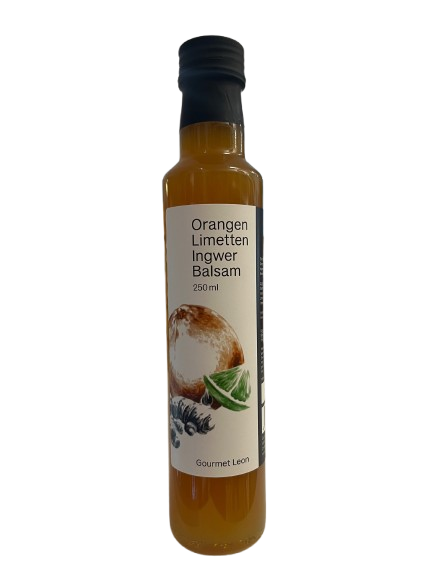 Gourmet Leon Orangen Limetten Ingwer Balsam Essig 0,25 l