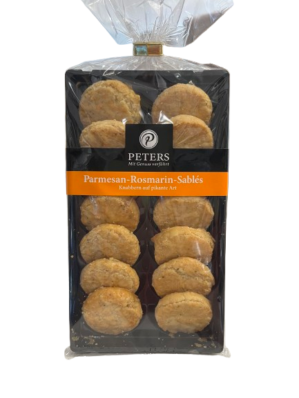 Peters Käsegebäck Parmesan-Rosmarin-Sablés 90 g