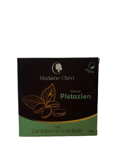 Madame Chéri Schokolade Pistazie Zartbitter 85 g