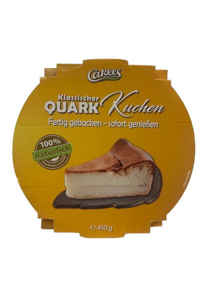 Cakees Klassischer Quarkkuchen / Käsekuchen 450 g - gebacken und sofort verzehrfertig