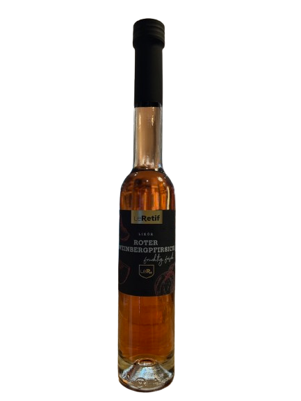 Le Retif Roter Weinbergpfirsich Likör 0,2 l