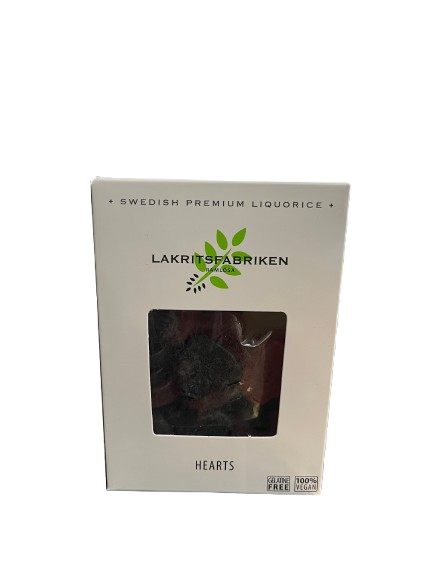 Lakritsfabriken Salzlakritz-Himbeer Herzen 150 g