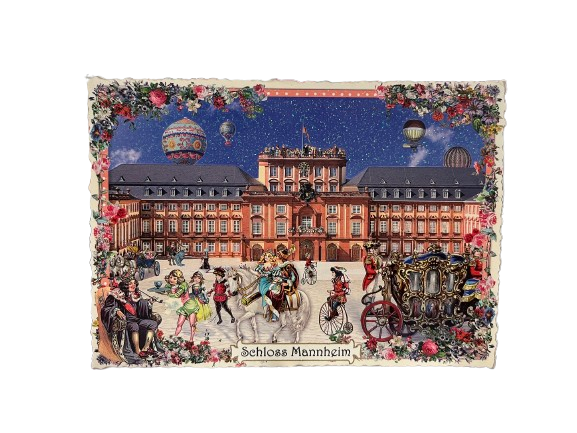 Nostalgische Postkarte Mannheim 4er Set