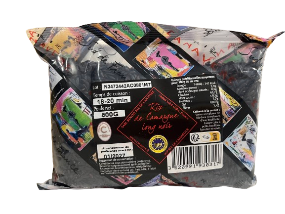 Schwarzer Langkornreis aus der Camargue 500 g